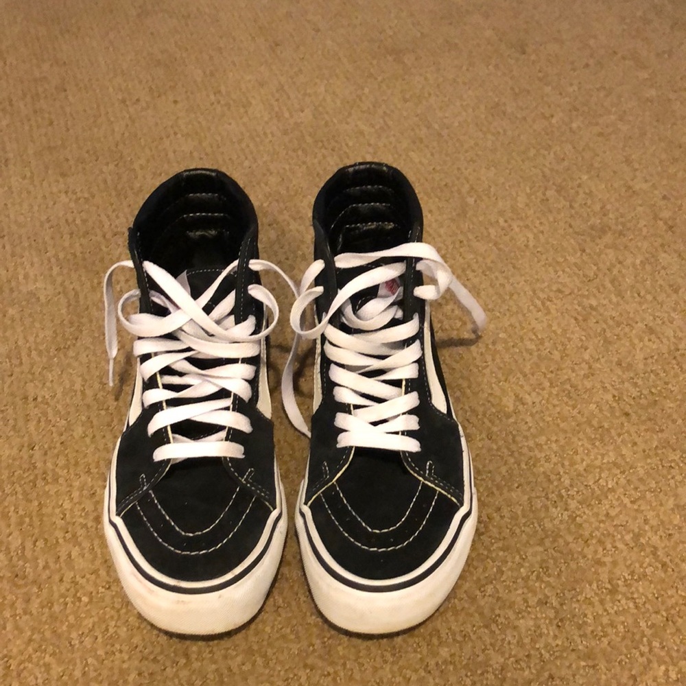 Vans black high tops 7.5 woman’s